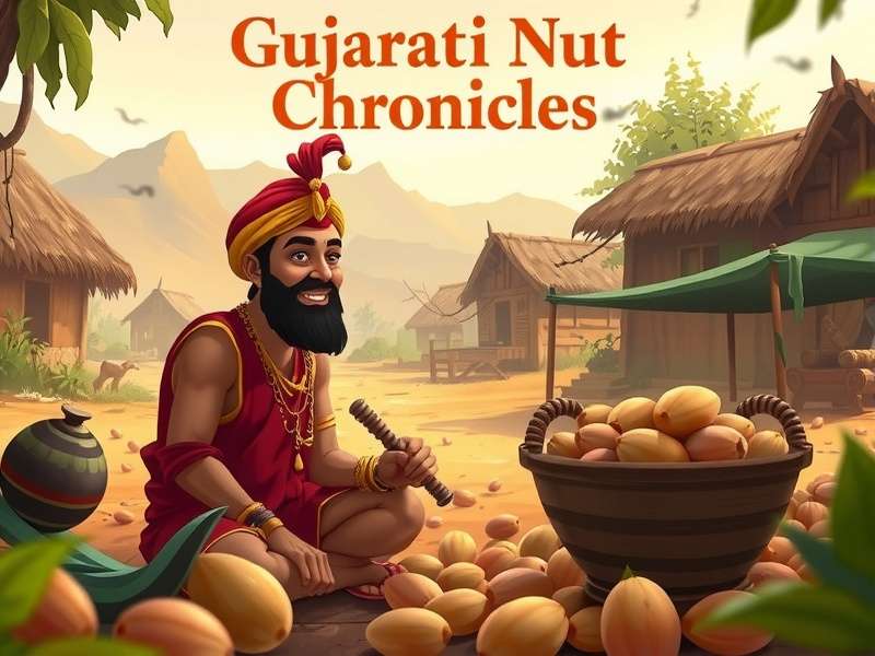 Gujarati Nut Chronicles game cover showing nut collection